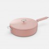 Zie dia La Merveilleuse Roze Guimauve RVS Deksel 28 cm
