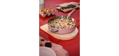 La Merveilleuse Poêle Inox Rose Guimauve 24 cm 1,8 l  