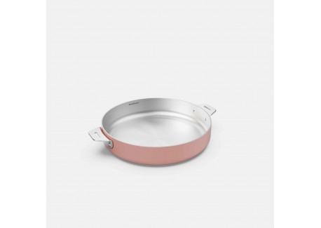 La Merveilleuse Poêle Inox Rose Guimauve 24 cm 1,8 l  