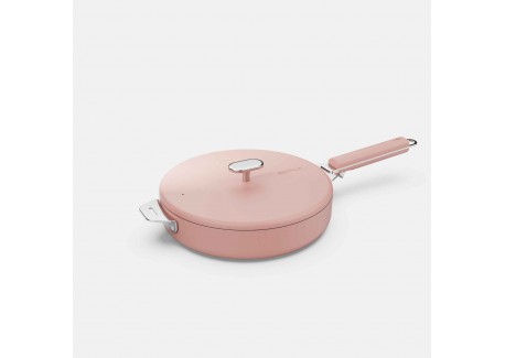 La Merveilleuse Poêle Inox Rose Guimauve 24 cm 1,8 l  