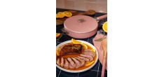 La Merveilleuse Poêle Inox Rose Guimauve 24 cm 1,8 l  