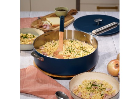 La Merveilleuse Sauteuse Inox Bleu Myrtille 28 cm 4,6 l  