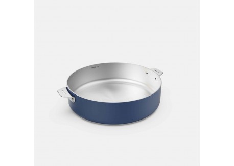 La Merveilleuse Bosbesblauw RVS Sautépan 28 cm 4,6 L