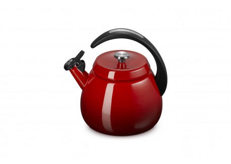 Cloche 2.1L Kersenrode Geëmailleerde Fluitketel