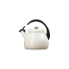 Zie dia Cloche 2.1L Wit Meringue Geëmailleerde Fluitketel