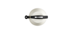 Cloche 2.1L Wit Meringue Geëmailleerde Fluitketel