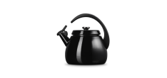 Cloche Bouilloire à Sifflet Emaillée 2,1 L Noir Ebene 
