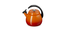 Cloche 2.1L Oranjerood Geëmailleerde Fluitketel