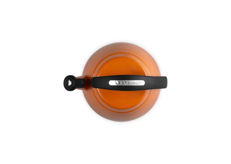 Cloche 2.1L Oranjerood Geëmailleerde Fluitketel