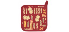 Buona Pasta Manique Coton Bordeaux 20x20 cm 