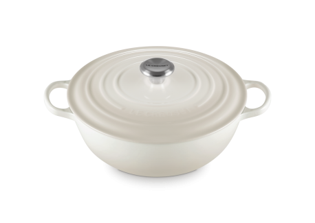 Marmite Fonte Ronde 4,9 L Blanc Meringue (28 cm) 