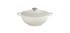 Marmite Fonte Ronde 4,9 L Blanc Meringue (28 cm) 