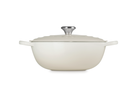 Marmite Fonte Ronde 4,9 L Blanc Meringue (28 cm) 