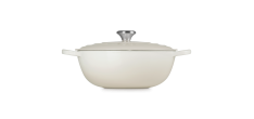 Marmite Fonte Ronde 4,9 L Blanc Meringue (28 cm) 
