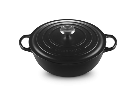 Marmite Ronde en Fonte 4,9 L Noir Mat (28 cm) 