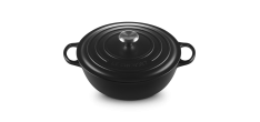 Marmite Ronde en Fonte 4,9 L Noir Mat (28 cm) 