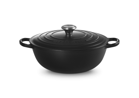 Marmite Ronde en Fonte 4,9 L Noir Mat (28 cm) 