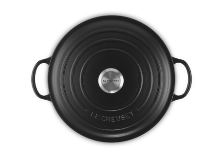 Marmite Ronde en Fonte 4,9 L Noir Mat (28 cm) 