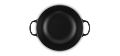 Marmite Ronde en Fonte 4,9 L Noir Mat (28 cm) 