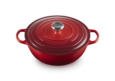 Ronde Gietijzeren Braadpan 4,9 L Kersenrood (28 cm)