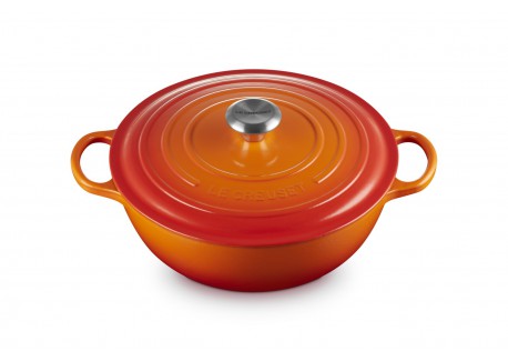 Ronde Gietijzeren Braadpan 4,9 L Oranjerood (28 cm)
