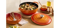 Ronde Gietijzeren Braadpan 4,9 L Oranjerood (28 cm)