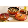 Zie dia Ronde Gietijzeren Braadpan 4,9 L Oranjerood (28 cm)