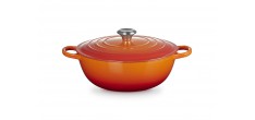 Ronde Gietijzeren Braadpan 4,9 L Oranjerood (28 cm)