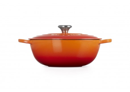 Ronde Gietijzeren Braadpan 4,9 L Oranjerood (28 cm)