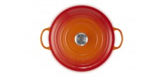 Ronde Gietijzeren Braadpan 4,9 L Oranjerood (28 cm)