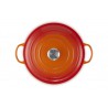 Zie dia Ronde Gietijzeren Braadpan 4,9 L Oranjerood (28 cm)