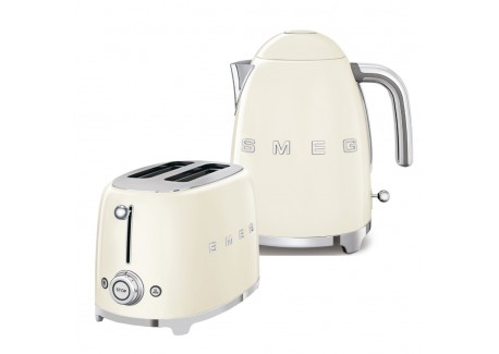 Set Petit Déjeuner Grille-Pain et Bouilloire Crème Pack LSDC
