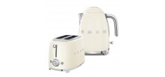 Set Petit Déjeuner Grille-Pain et Bouilloire Crème Pack LSDC
