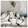 Voir la slide Kitchen Bol sur Pied Céramique Email Brillant Blanc Crème 10 cm