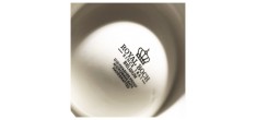 Kitchen Bol sur Pied Céramique Email Brillant Blanc Crème 10 cm