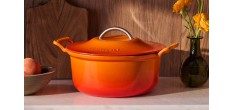 Modern Heritage Ronde Gietijzer Stoofpot 4,6 L Oranjerood Gelimiteerde