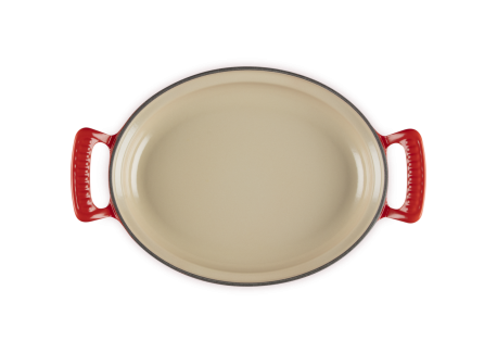 Heritage Moderne Plat à Four Fonte Oval Rouge Cerise Edition Limitée (