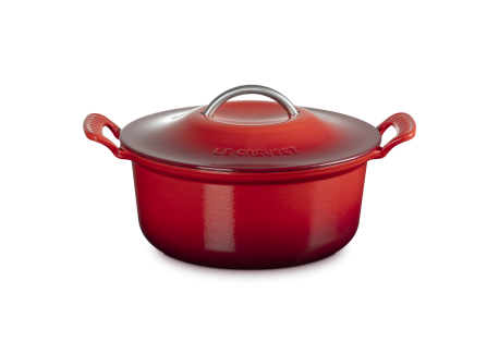 Heritage Moderne Cocotte Fonte Ronde 4,6 L Rouge Cerise Edition Limité
