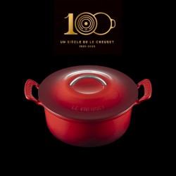 Heritage Moderne Cocotte Fonte Ronde 4,6 L Rouge Cerise Edition Limité