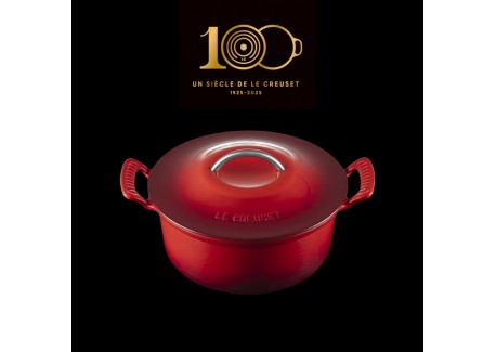 Heritage Moderne Cocotte Fonte Ronde 4,6 L Rouge Cerise Edition Limité