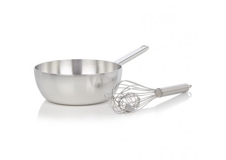Apollo Sauteuse Conique Inox 20 cm + Fouet Duo Gift Set 