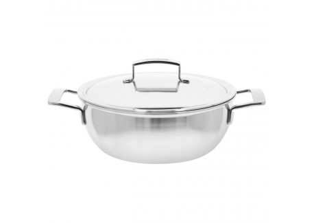 Silver 7 Conische Sudderpot RVS 28 cm 4,8 L met Deksel