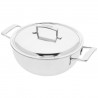 Zie dia Silver 7 Conische Sudderpot RVS 28 cm 4,8 L met Deksel