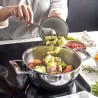 Zie dia Silver 7 Conische Sudderpot RVS 28 cm 4,8 L met Deksel