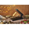 Zie dia Aspen Traditioneel Raclette Apparaat met Kaaswiel Mat Zwart