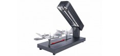 Aspen Appareil à Raclette Traditionnel à Meule Noir Mat 