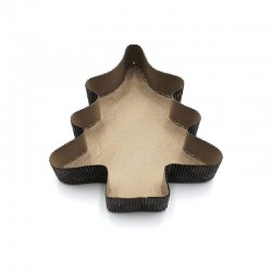 Moule de Cuisson en Papier pour Brioche et Cake Sapin de Noël 4 Pcs -D