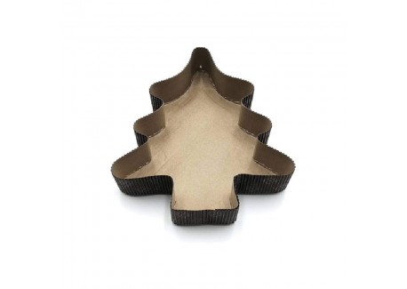 Moule de Cuisson en Papier pour Brioche et Cake Sapin de Noël 4 Pcs -D