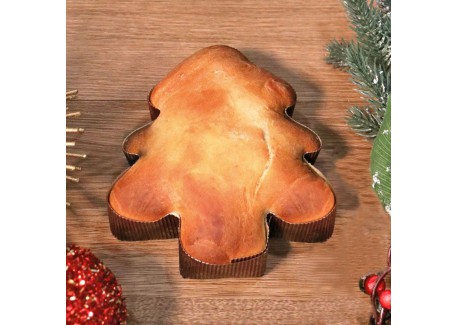 Kerstboom Papieren Bakvorm voor Brioche en Cake 4 Stuks