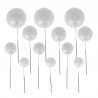 Voir la slide Décoration pour Bûche/Gâteau Boules Blanches Nacrées 12 Pcs 